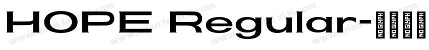 HOPE Regular字体转换